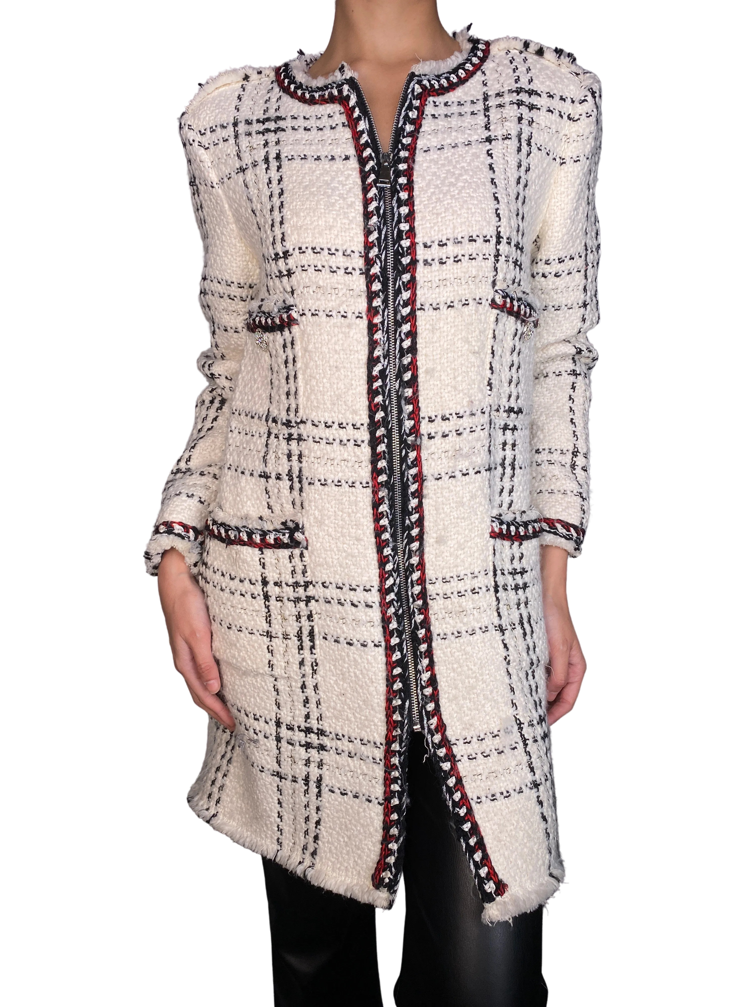 ZARA Abrigo  Tweed